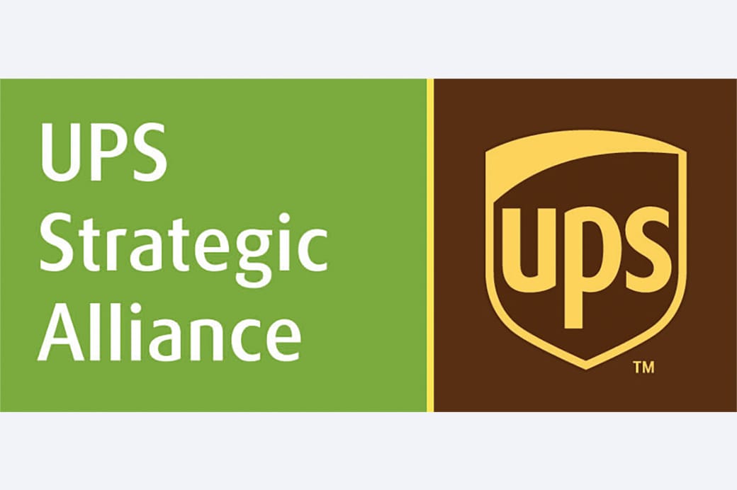 Logo công ty UPS tích hợp dịch vụ hậu cần
